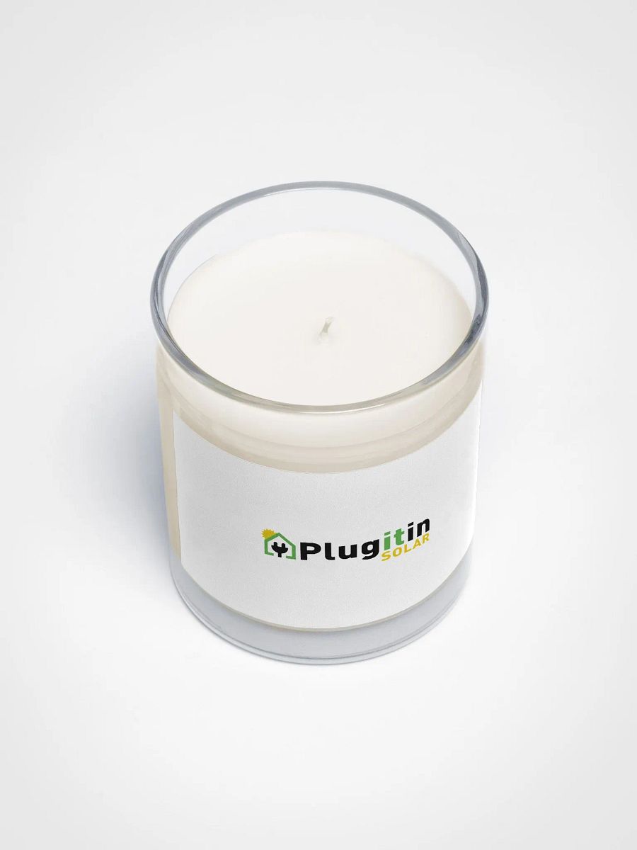 Plug It In Solar High-Quality Soy Wax Candle in a Clear Glass Jar product image (3)