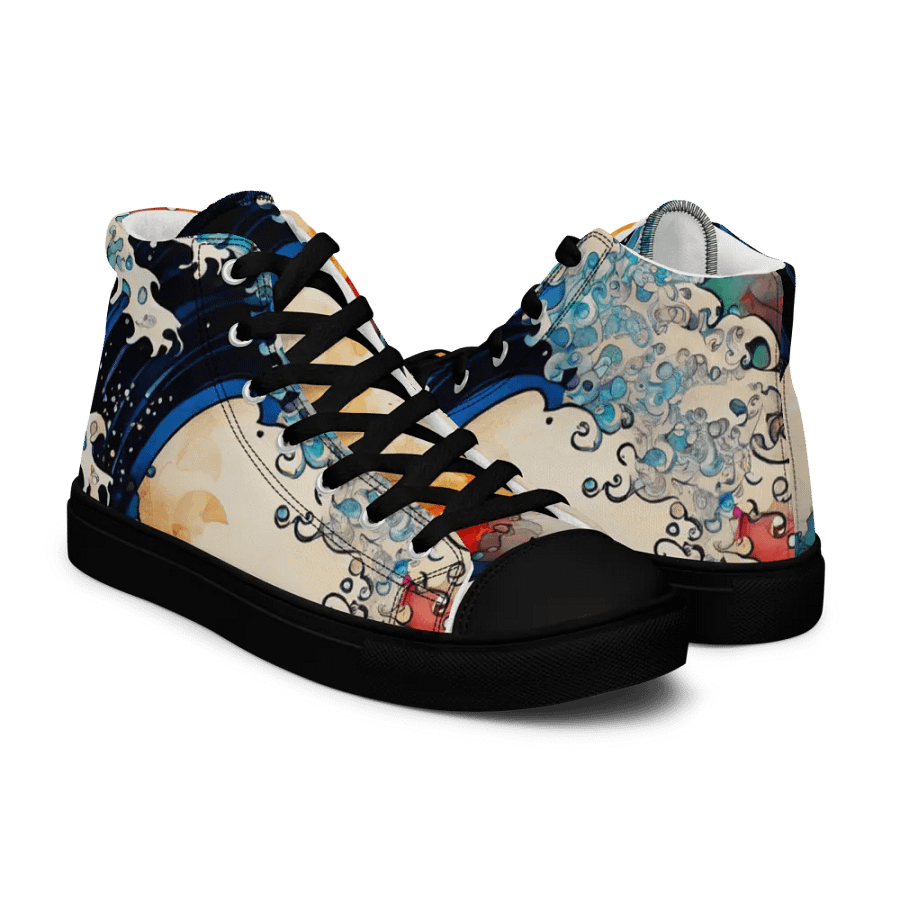 Japanese Whimsical Wave High Tops product image (11)