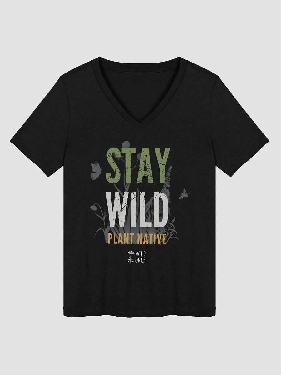 Stay Wild, Plant Native (Women's Relaxed V-Neck T-Shirt) product image (1)