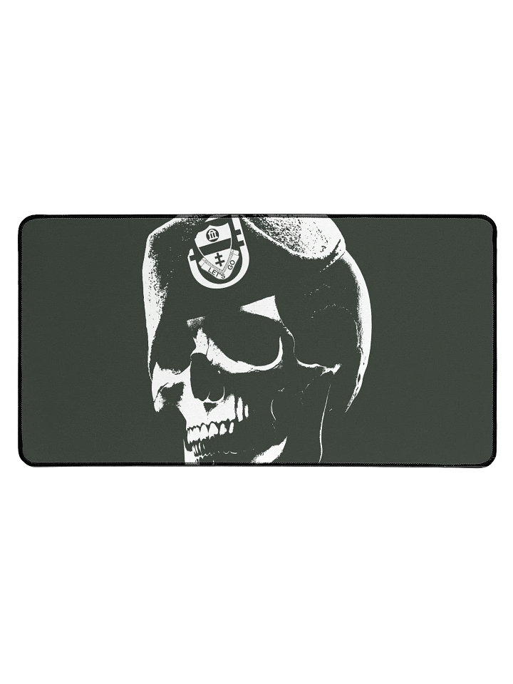 Skull Beret Desk Mat product image (1)