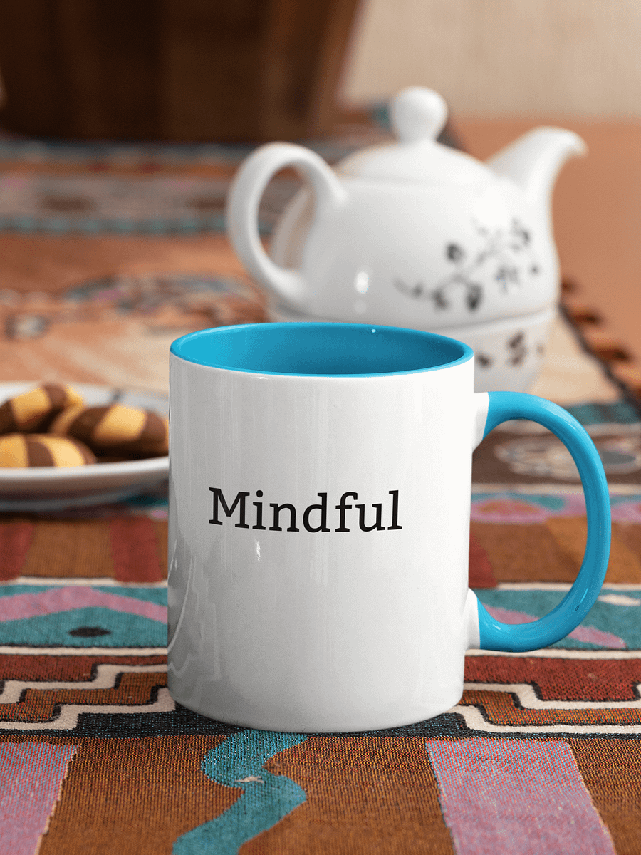 “Mindful” Upbeat White Mug with Color product image (1)