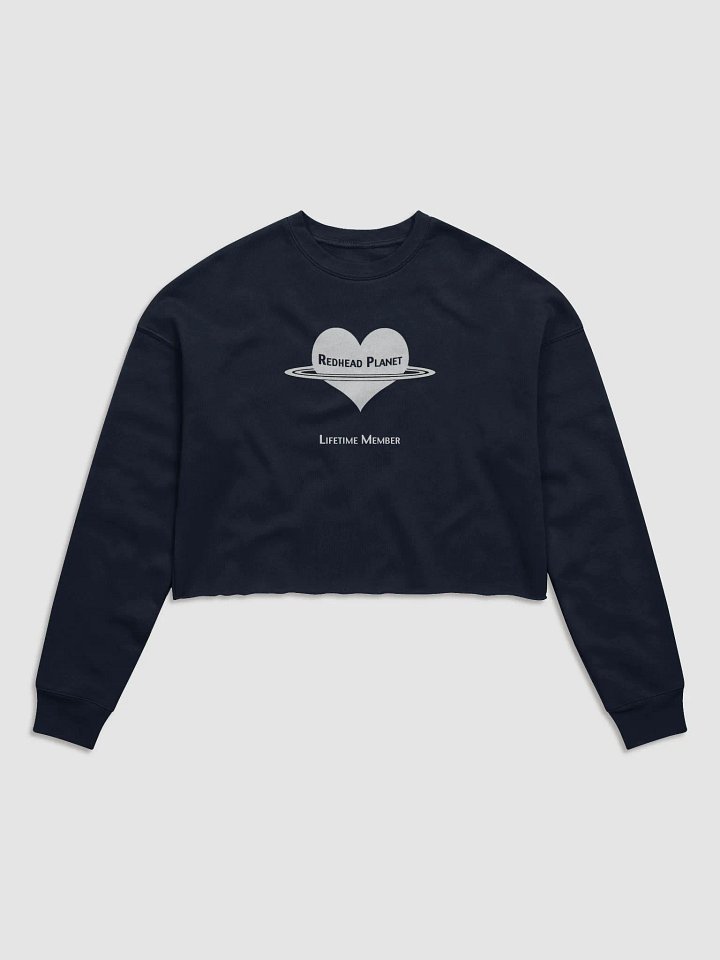 LIFETIME MEMBER of the REDHEAD PLANET cropped sweatshirt product image (1)