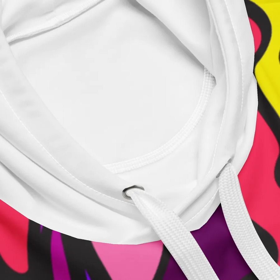 Vibrant Abstract Expressions Unisex Hoodie - Wave at Sunset product image (3)