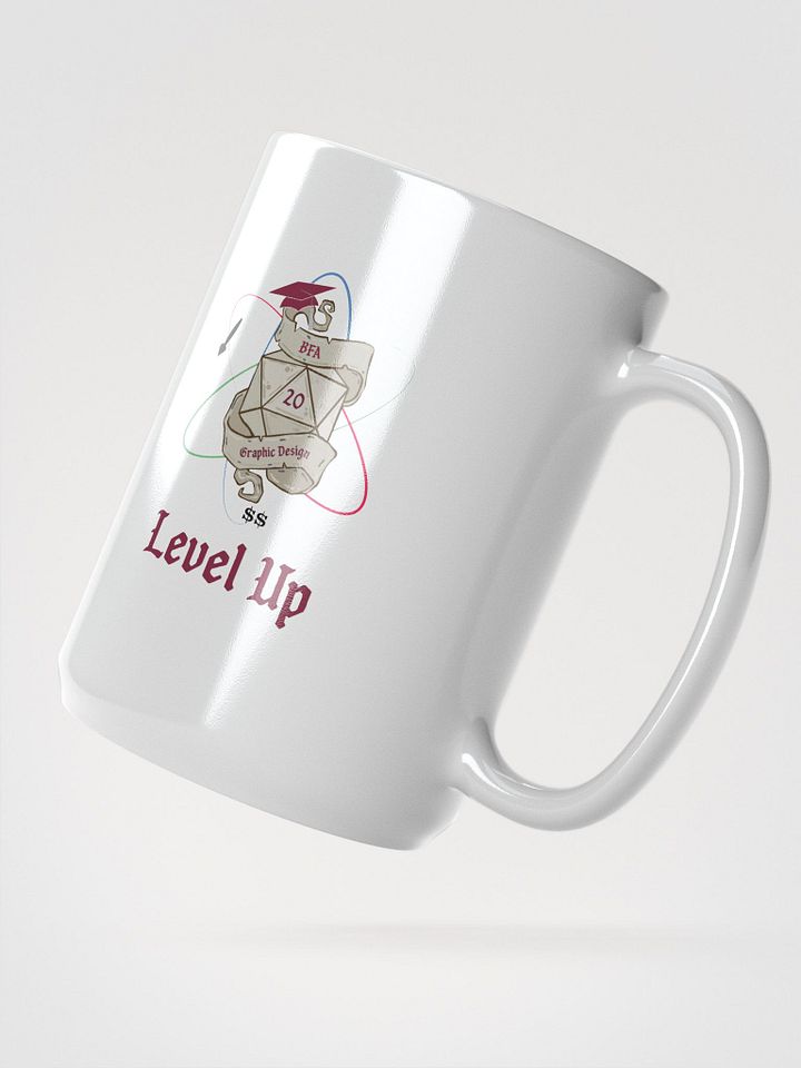 "Level Up" BFA Graduation Coffee Mug – Graphic Design Edition product image (2)