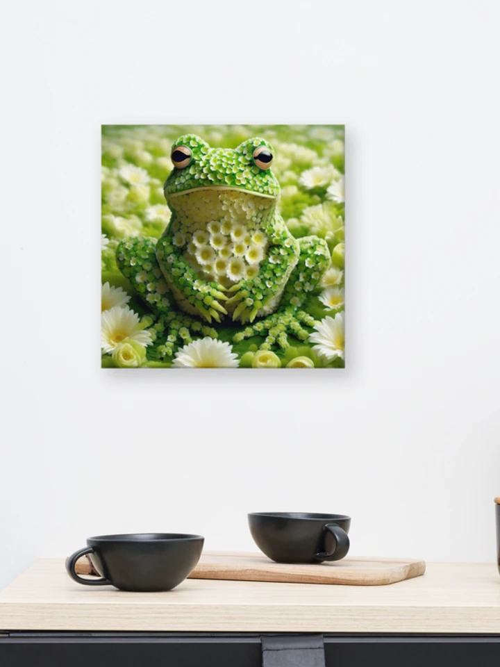 Green Flower Frog Wall Art product image (1)