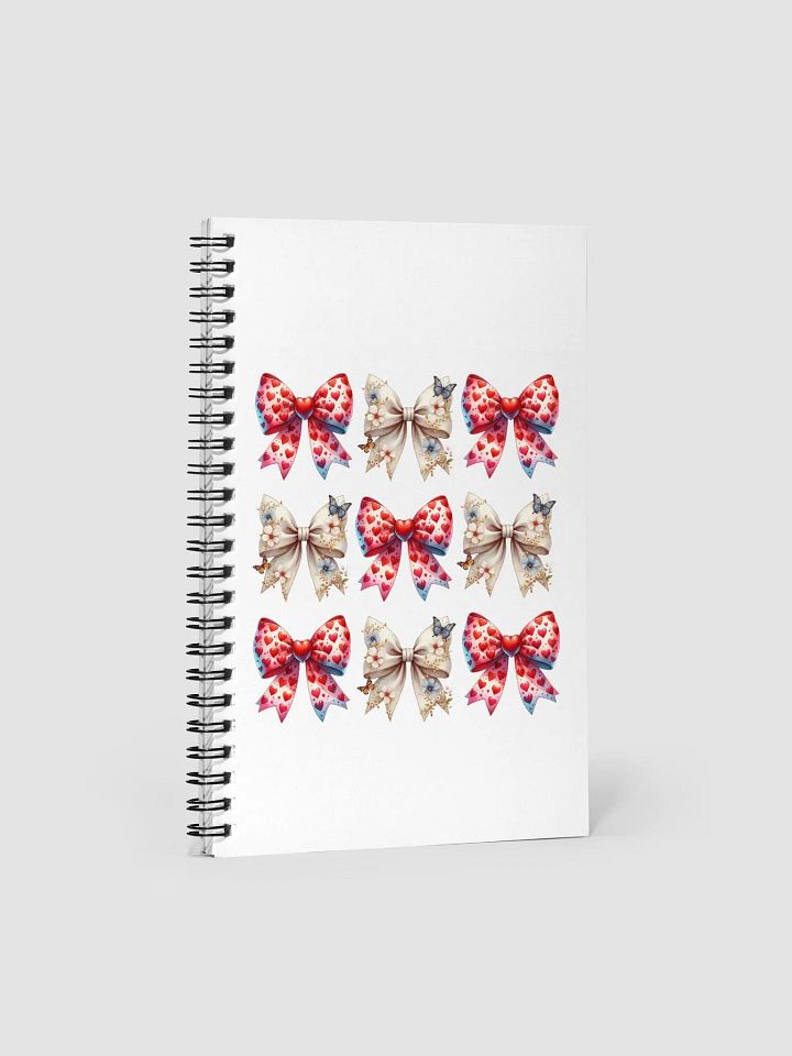Spring Bows Heart Spiral Notebook product image (2)