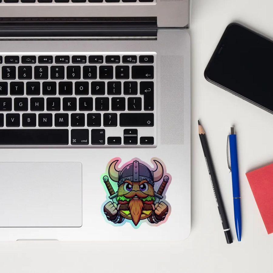 Viking Burger Holographic Sticker Sheet product image (12)