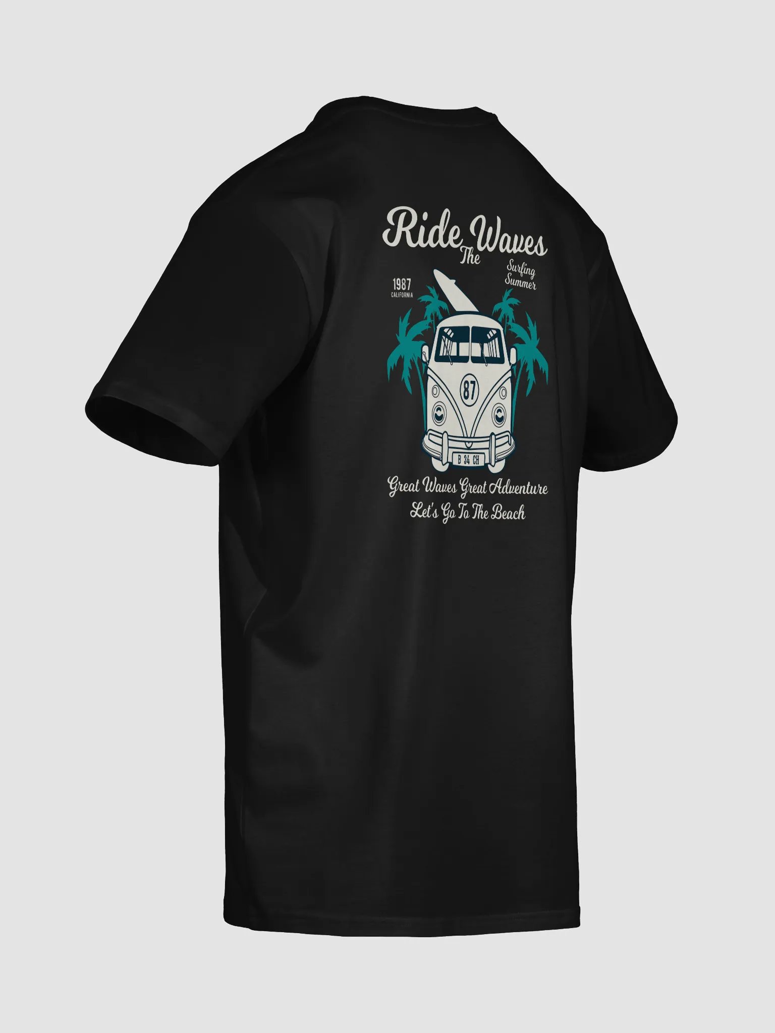 Ride the Waves Vintage Van T-Shirt product image (6)