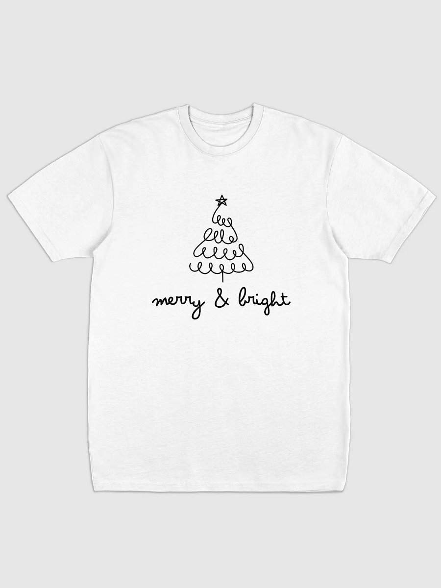 Christmas Men's T-shit | merry & bright | large print product image (1)