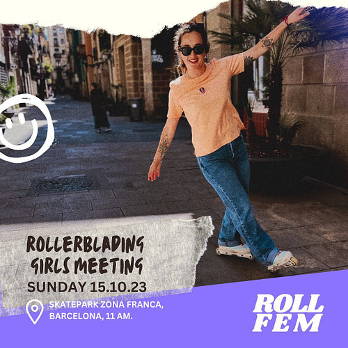 No te pierdas la próxima junta de Rollfem: Rollerbalding Girls  en Barcelona.
El próximo domingo 15, en Zona Franca Skatepark...