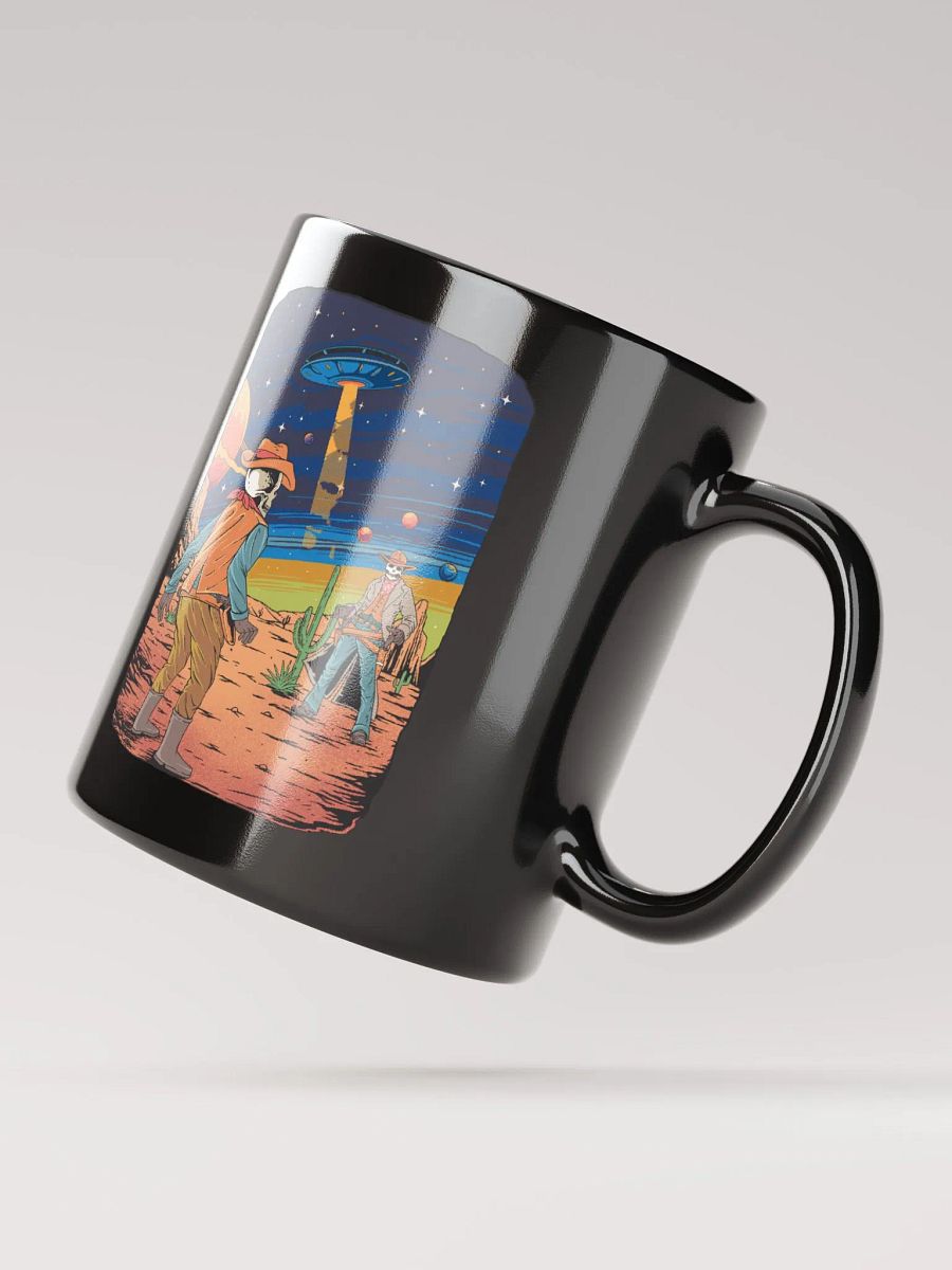 Skeleton Space Cowboys Black Glossy Mug product image (5)