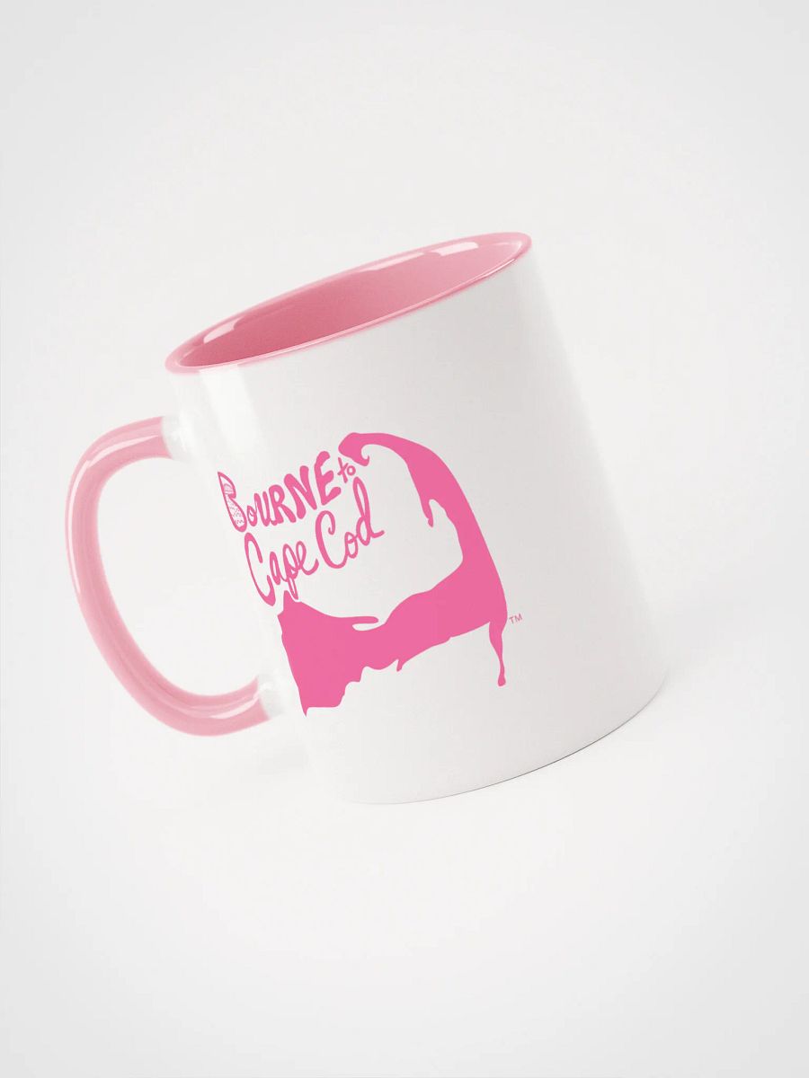 Light Pink Logo | BOURNE to Cape Cod™ | Ceramic Mug | Coastal Coffee Vibes in 11oz & 15oz product image (3)