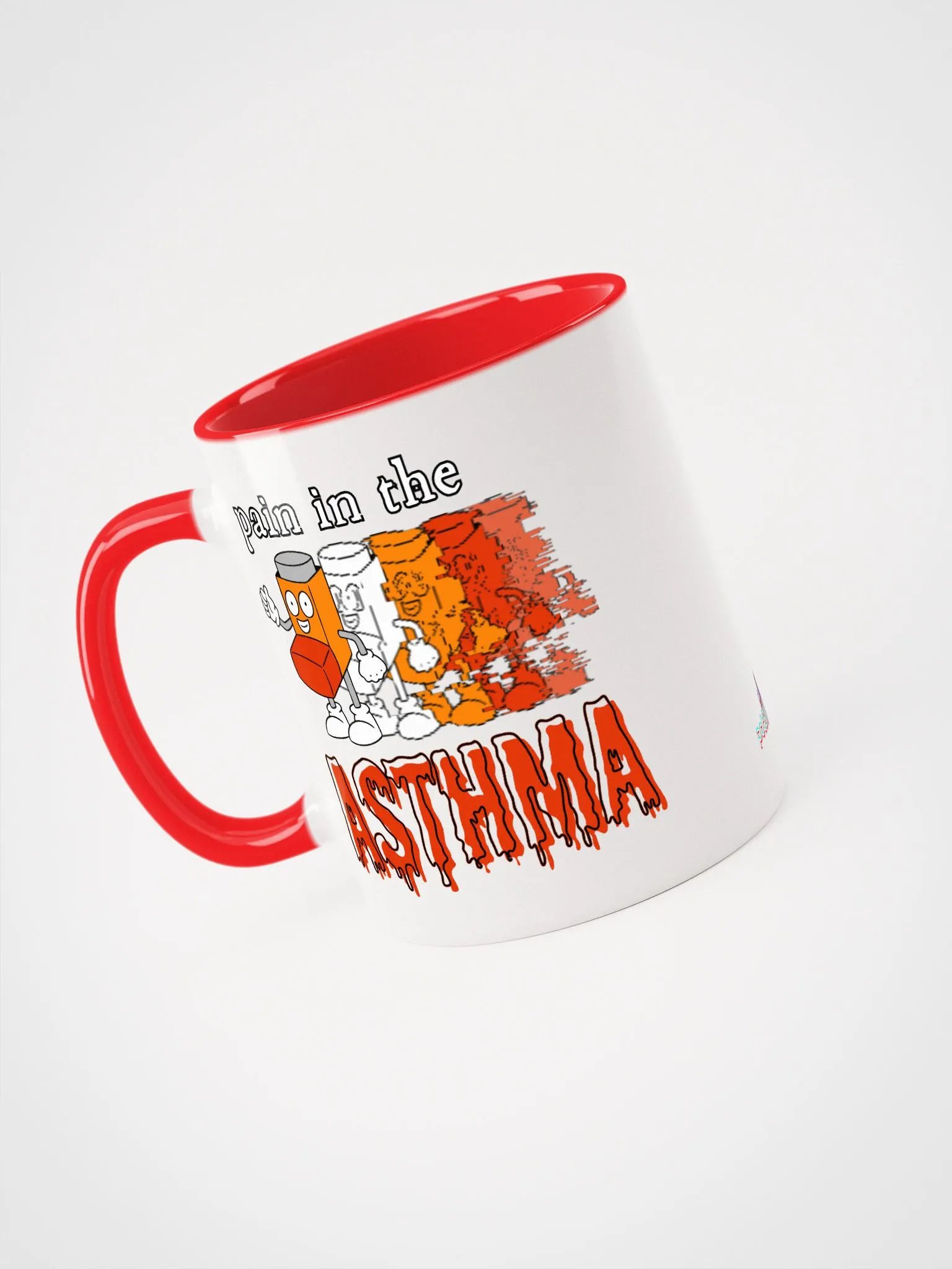 PAIN IN THE ASTHMA duocolor mug product image (1)