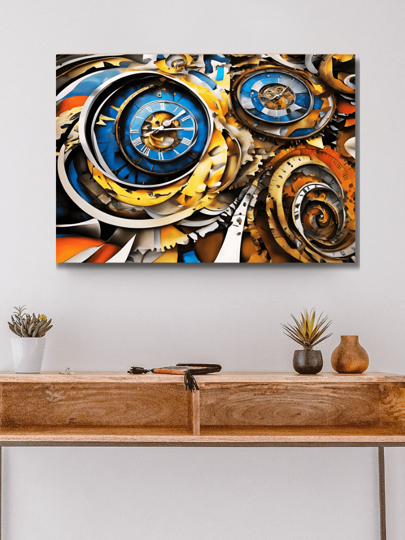 Time Confusion-15 | Canvas Artistic Wall Painting product image (5)