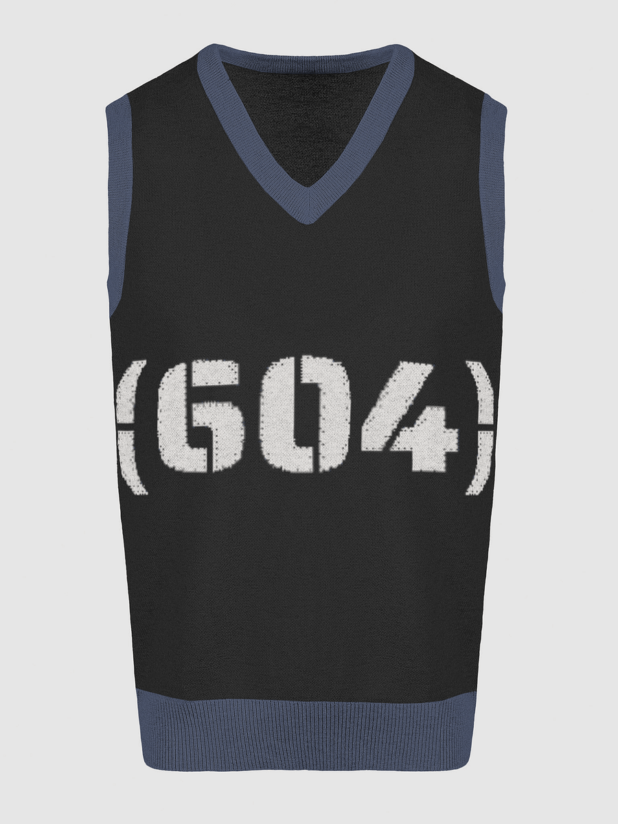 Cozy Knitted V-Neck Vest Area Code 604 product image (12)