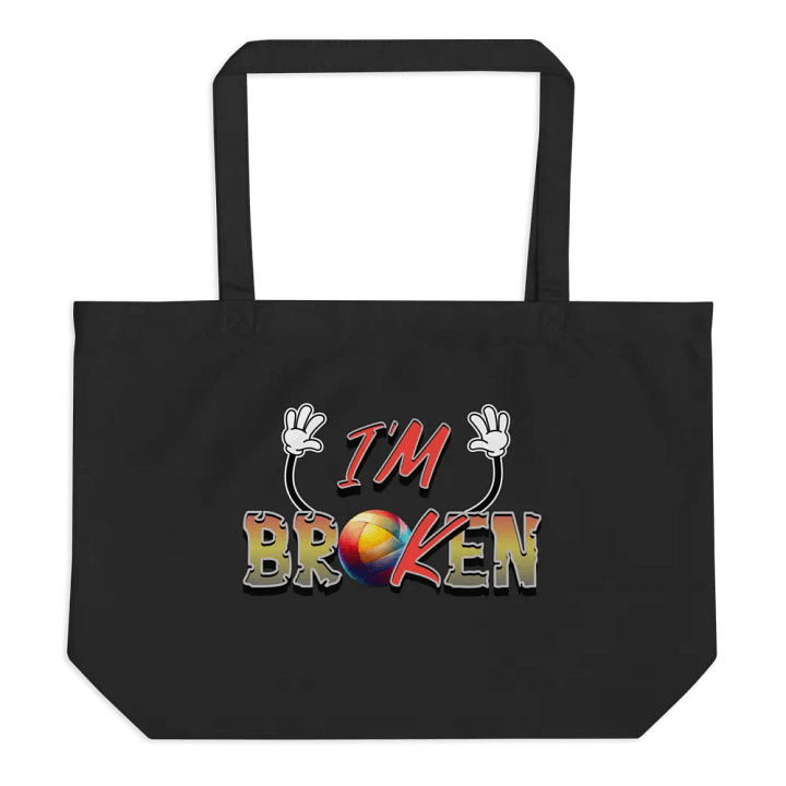 Im Ok Im Broken Volleyball Playful Statement Tote product image (1)