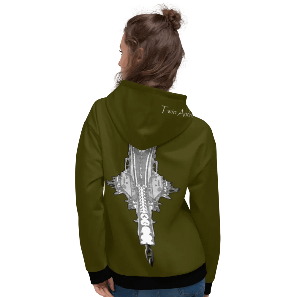 Green Foss double tug Sketch Hoodie product image (9)