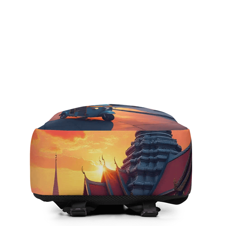 Tuk-Tuk at Sunset Near Thai Temple Backpack product image (2)