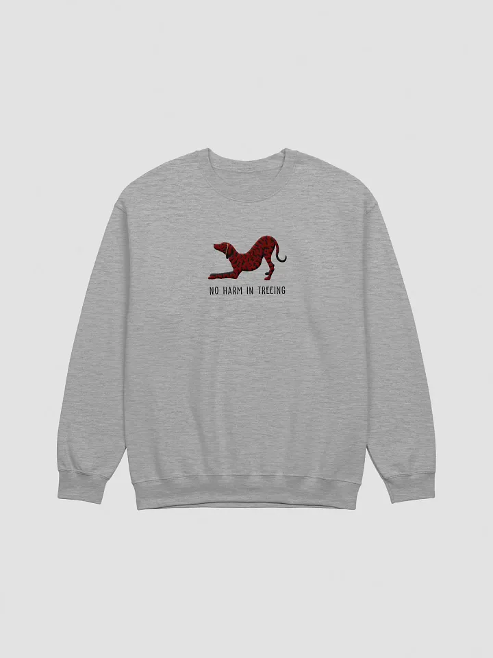 No Harm in Treeing Sweatshirt (Embroidered) of a Plott Hound(Brown Brindle) product image (10)