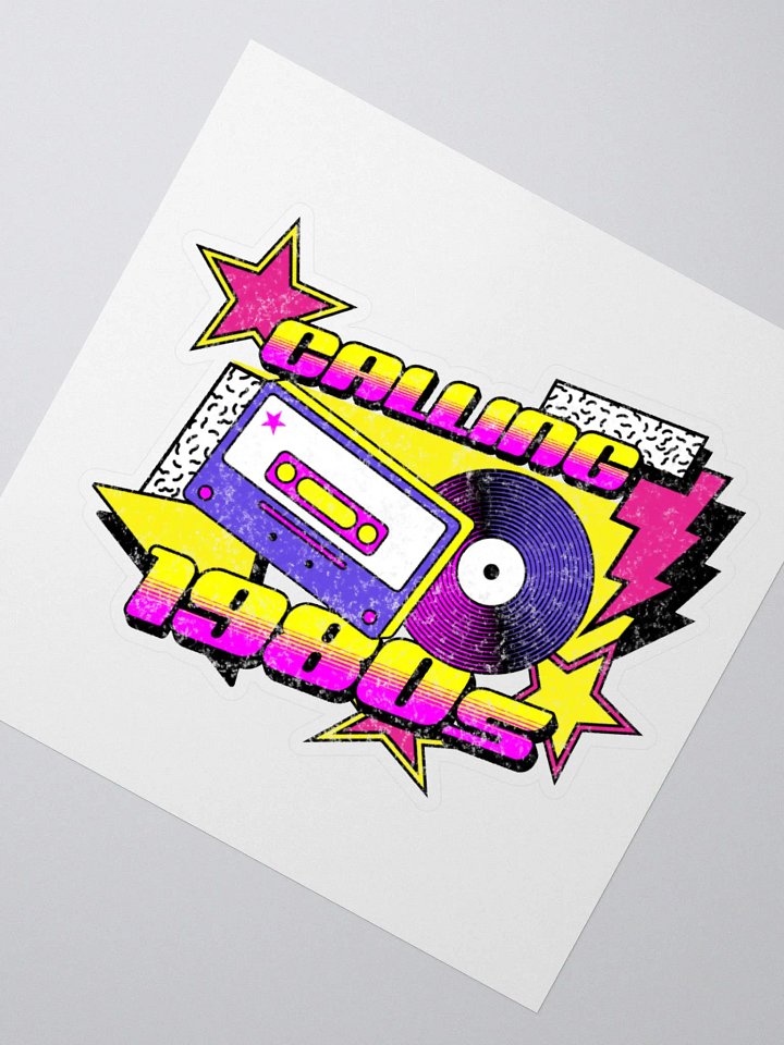 Calling 1980s Sticker product image (5)