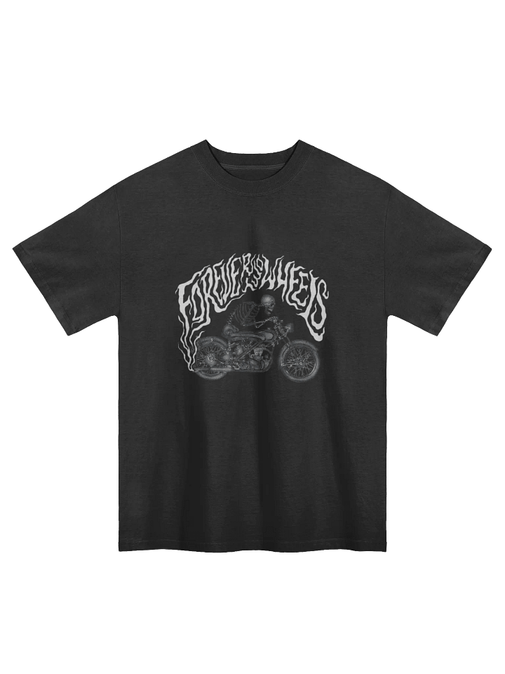 Forever Two Wheels Faded Oversized T shirt product image (1)
