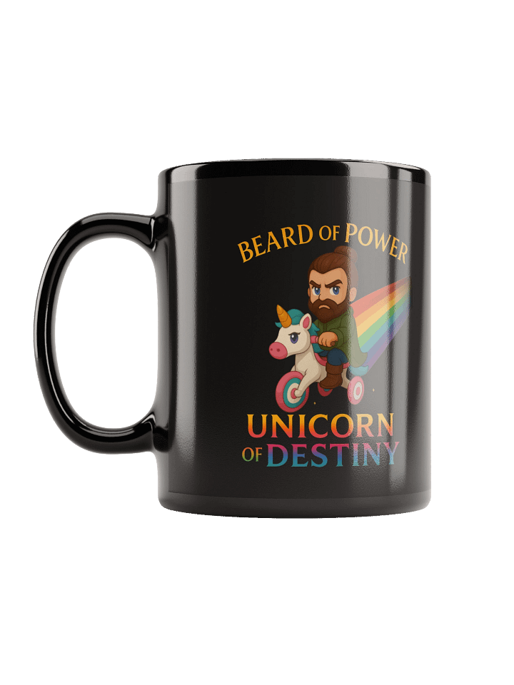 Unicorn of Destiny Black Glossy Mug product image (2)