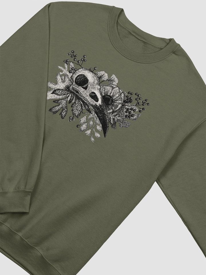 Dark Raven Skull Unisex Sweatshirt product image (5)