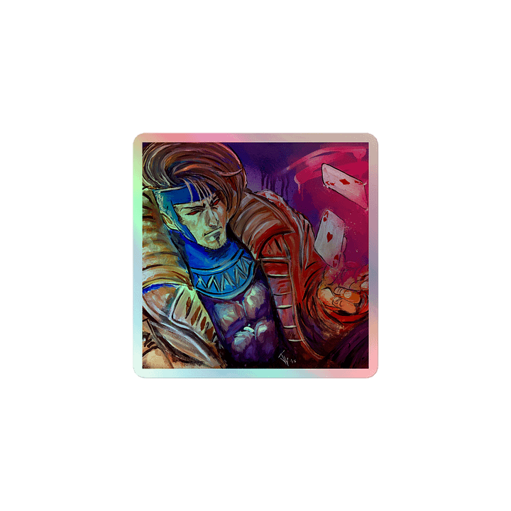 The Ragin' Cajin Gambler Holographic Sticker Set product image (1)
