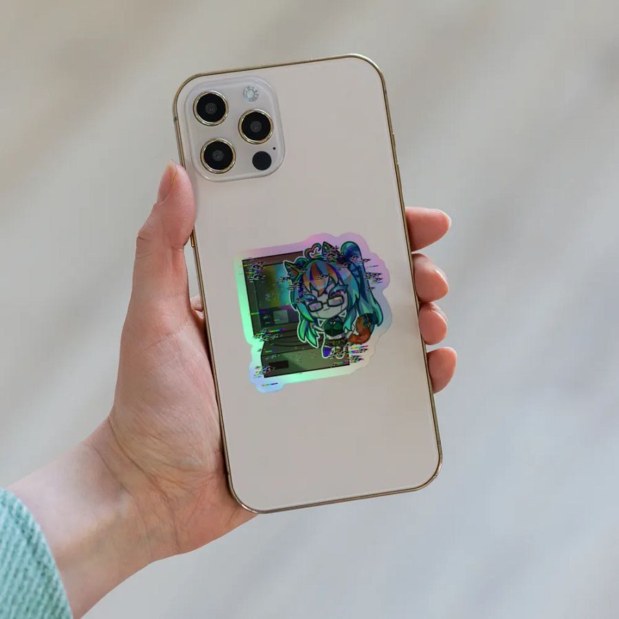 Glitch Zombii Holographic Sticker product image (8)