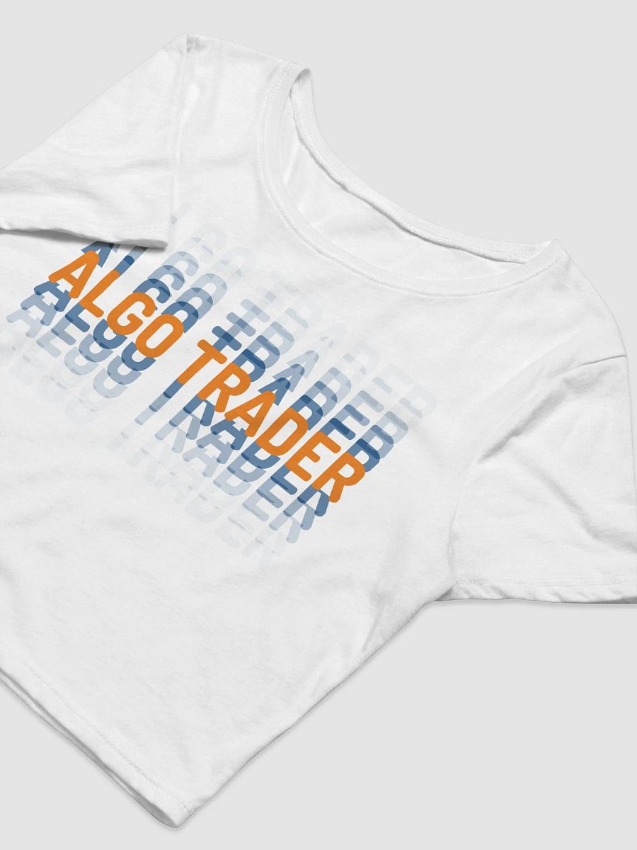 Algo Trader Women Crop T orange product image (5)