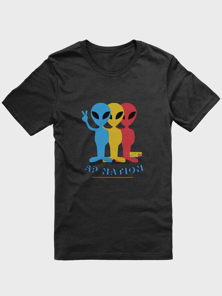SP Nation - 3 Peaceful Aliens - shirt DARK colors product image (10)