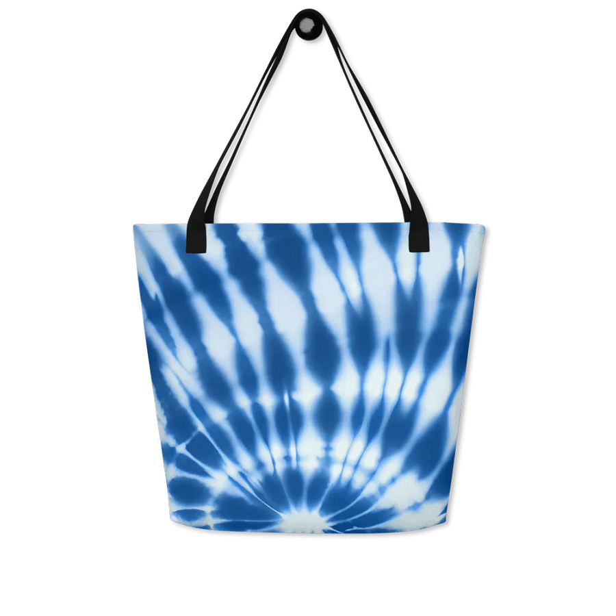 Tie Dye #17 - Blue & White - Tote product image (5)