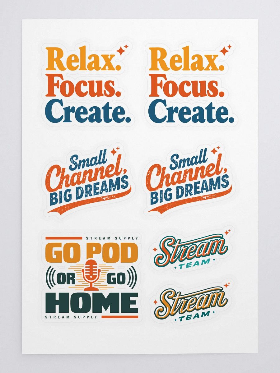 Stream Supply Sticker Sheet product image (3)