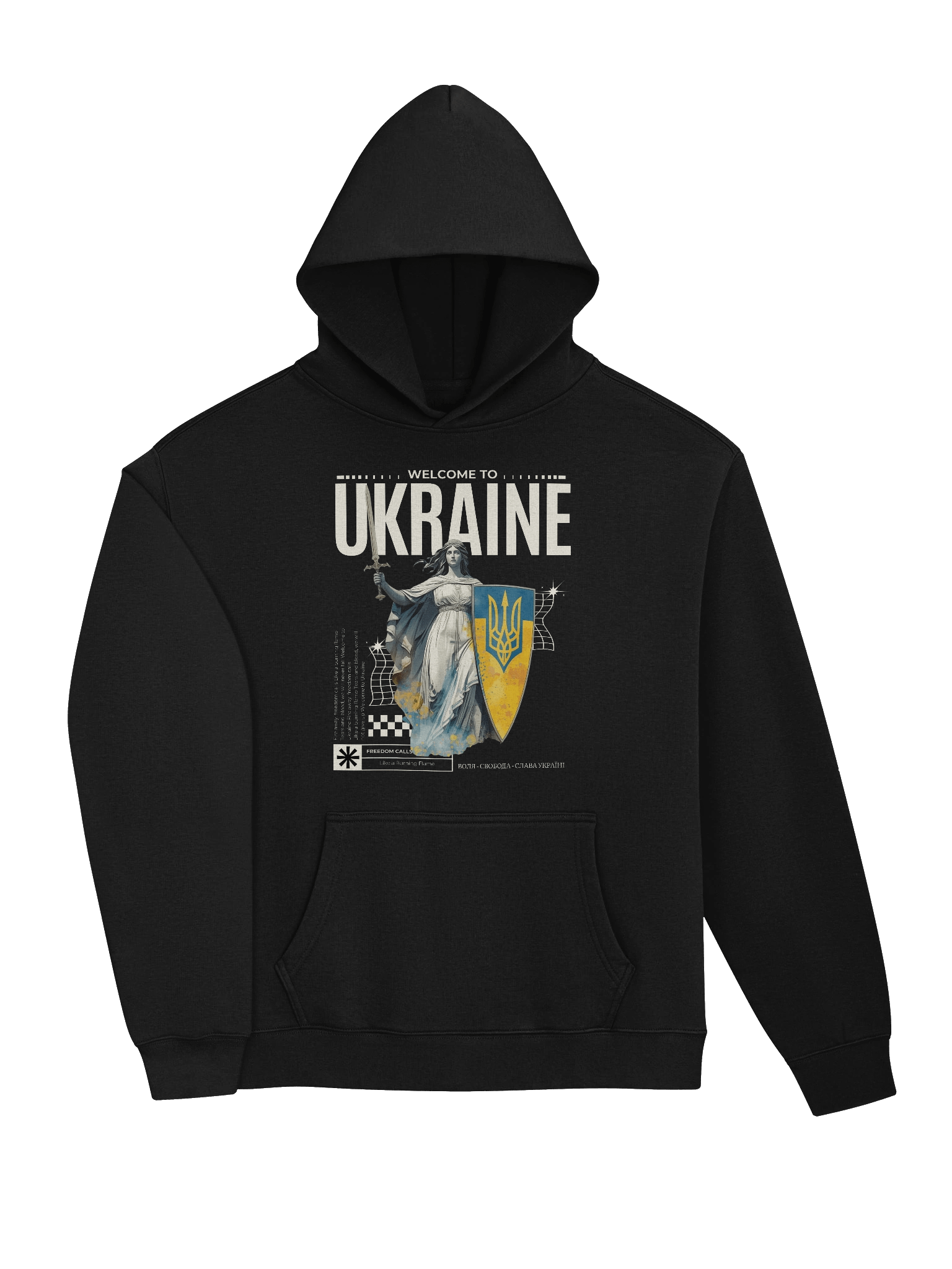 Ukrainian Warrior Spirit Unisex Hoodie product image (3)