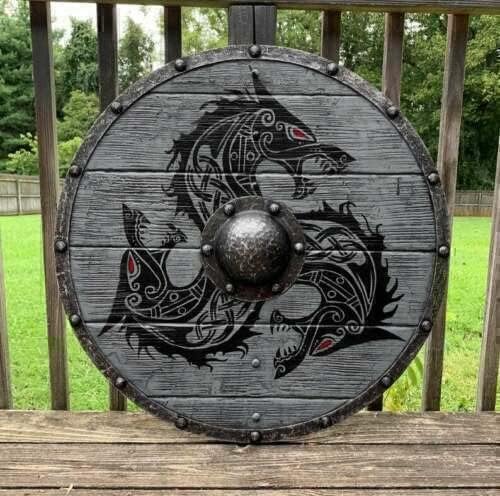 Handmade Viking Battle Warrior Shield – A True Tribute to Viking Heritage product image (1)