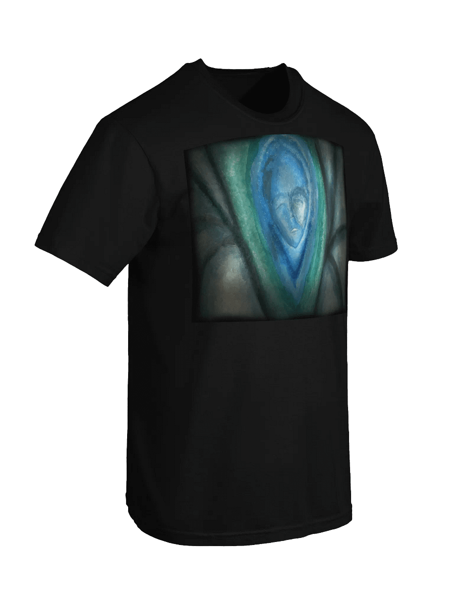 Fluidity in Blue and Green Abstract T-Shirt product image (7)