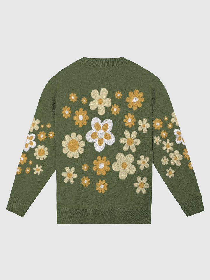 Flower Lover Mustard and Olive Floral Sweater product image (2)