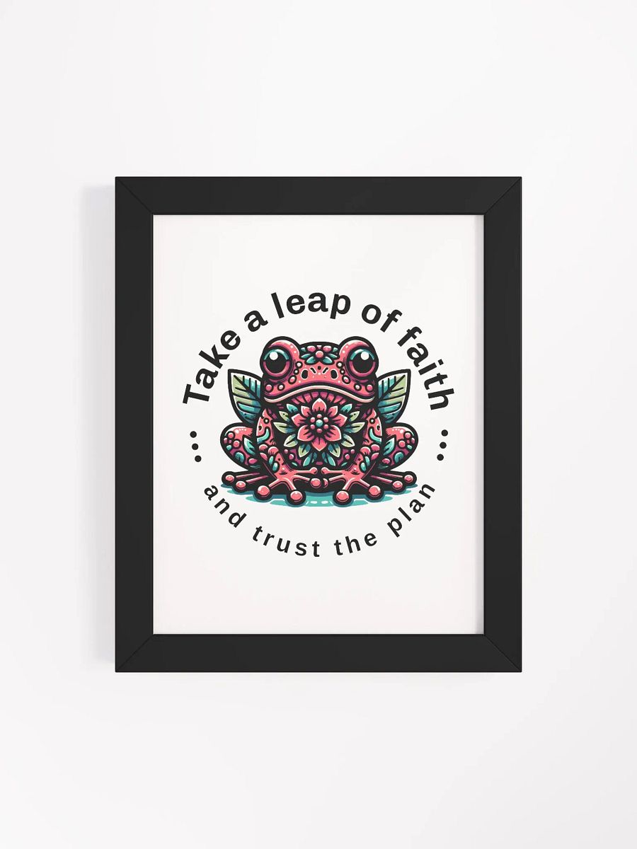Hip Flowered Frog Wall Art with Inspirational Quote product image (31)