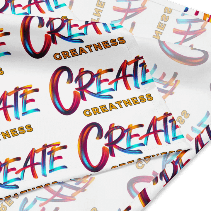 Create Greatness Patterned Print Bandana product image (2)