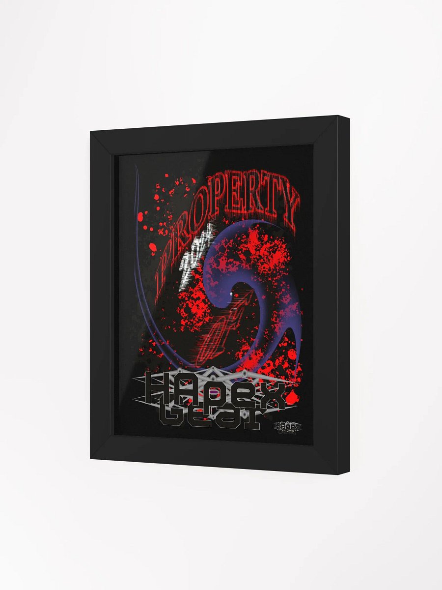 Framed - Black - High-Quality Matte Poster - Property Of HApex Gear 2024 product image (3)
