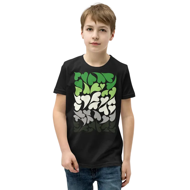 Nestled PRIDE Aromantic T-shirt (Youth) product image (1)