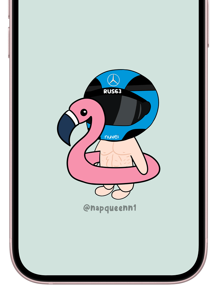 Flamingo George - Phone Wallpaper product image (2)