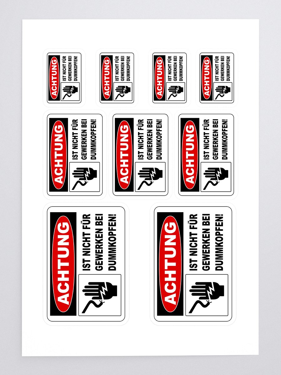 Dummkopfen OSHA Labels product image (3)