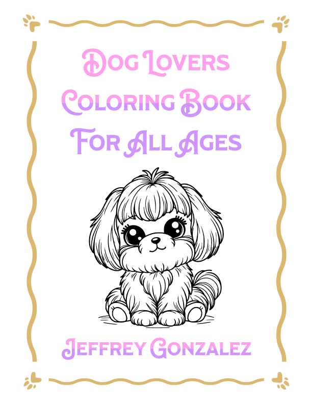Dog Lovers: Coloring Book For All Ages - Printable E-Book PDF product image (1)