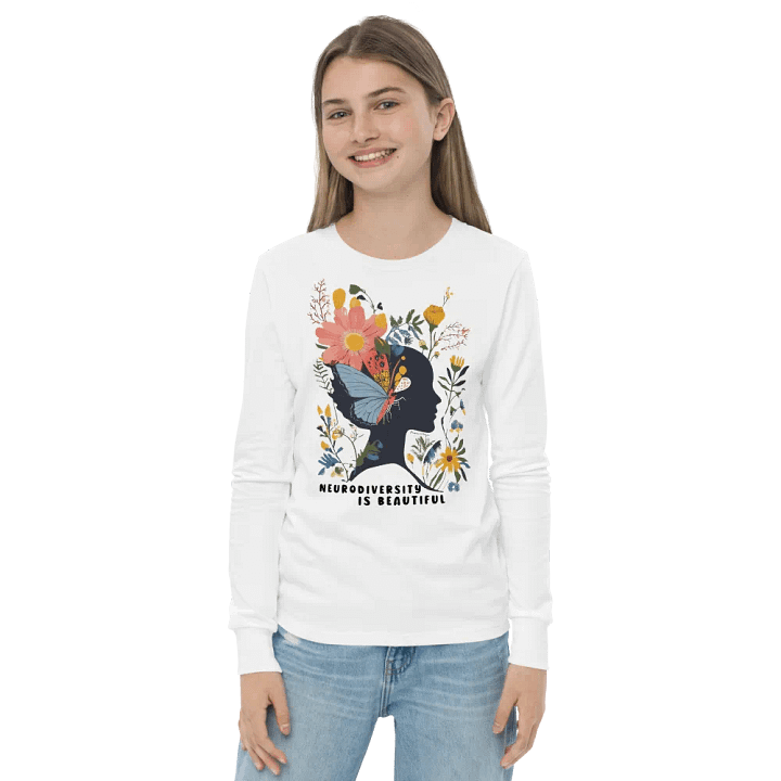 Neurodiversity Is Beautiful Long Sleeve Youth T-shirt product image (8)