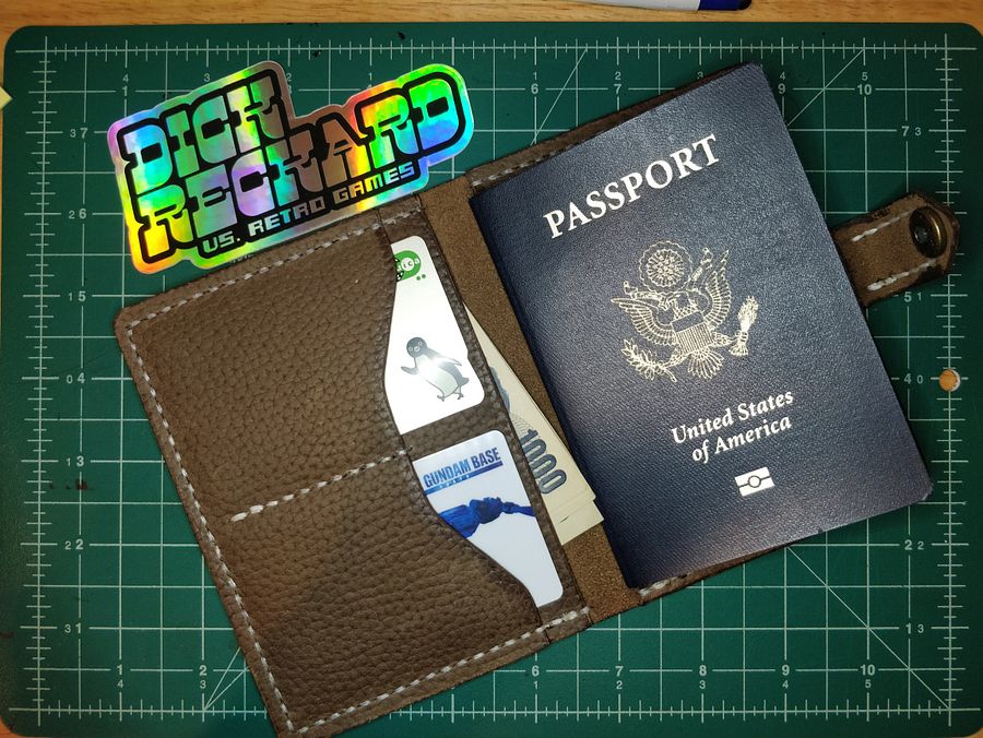 Brown Pebble Grain Passport Holder V1.0-C product image (3)