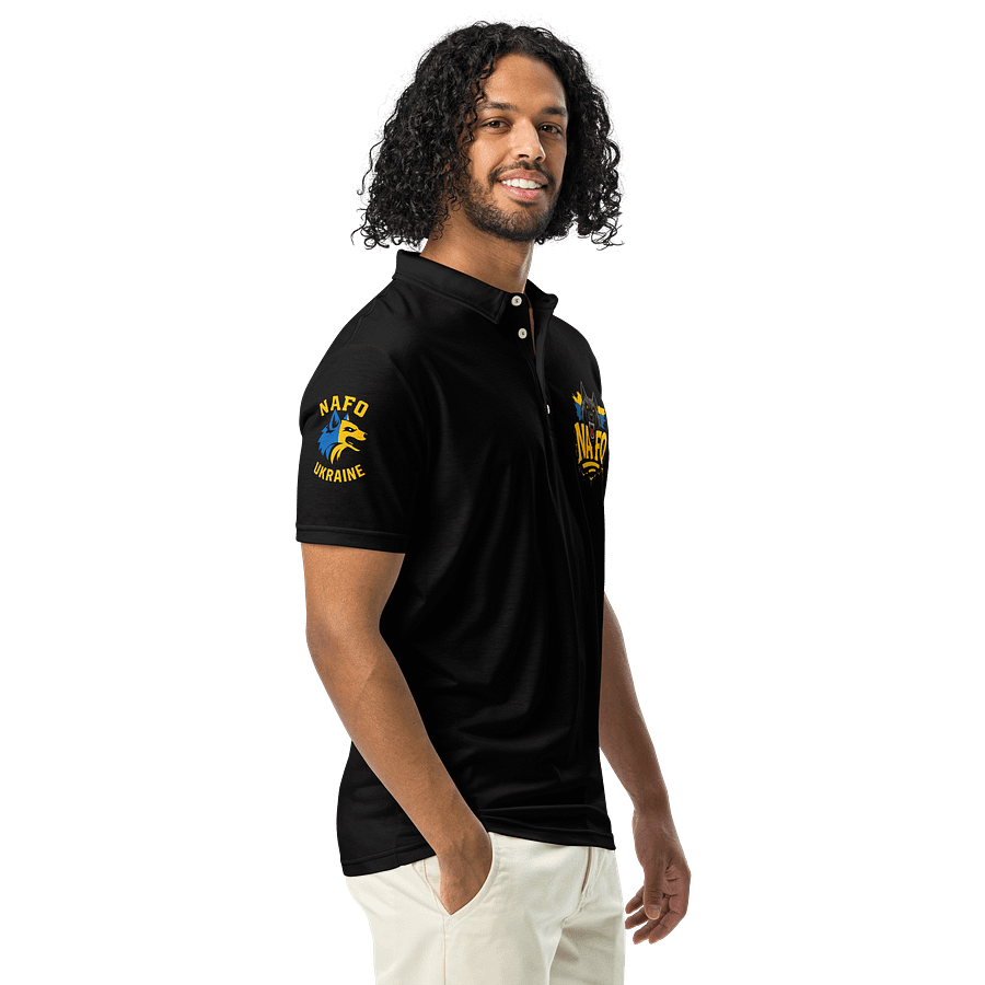UK Rebel NAFO Main Bastard Polo Shirt product image (1)