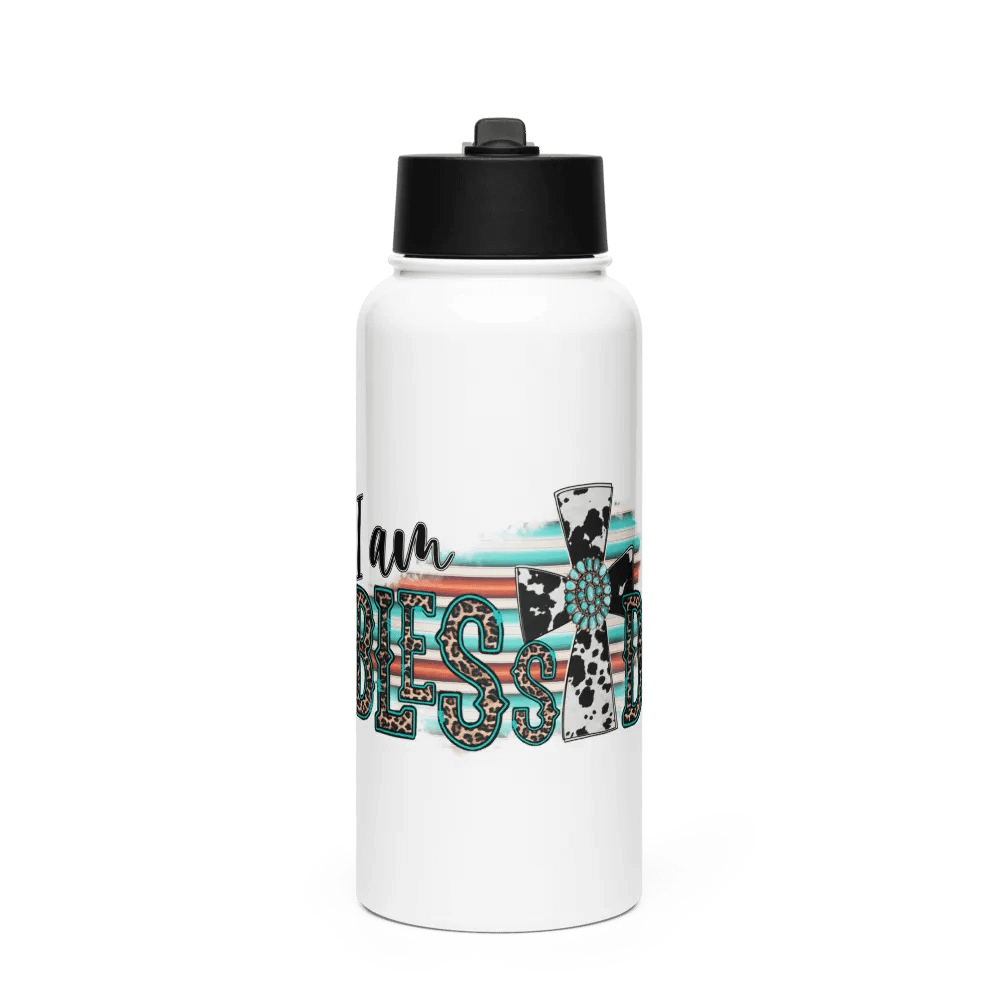 I Am Blessed - Stainless Steel Sports Water Bottle product image (1)