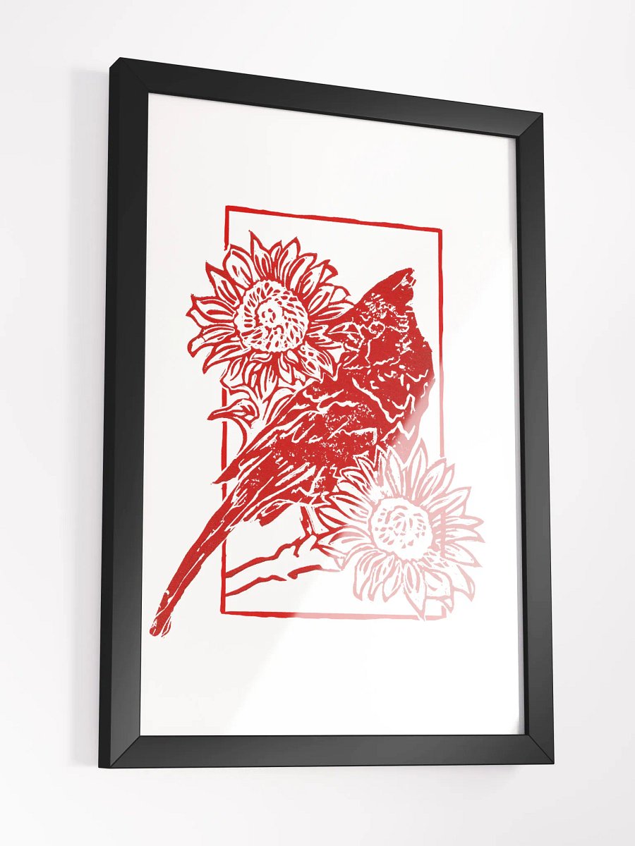 Bird Print in Red product image (3)