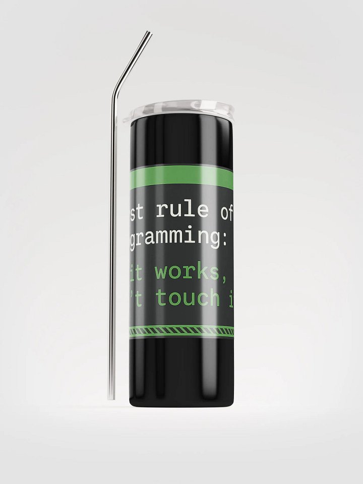 1st Rule of Programming Stainless Steel Tumbler product image (1)